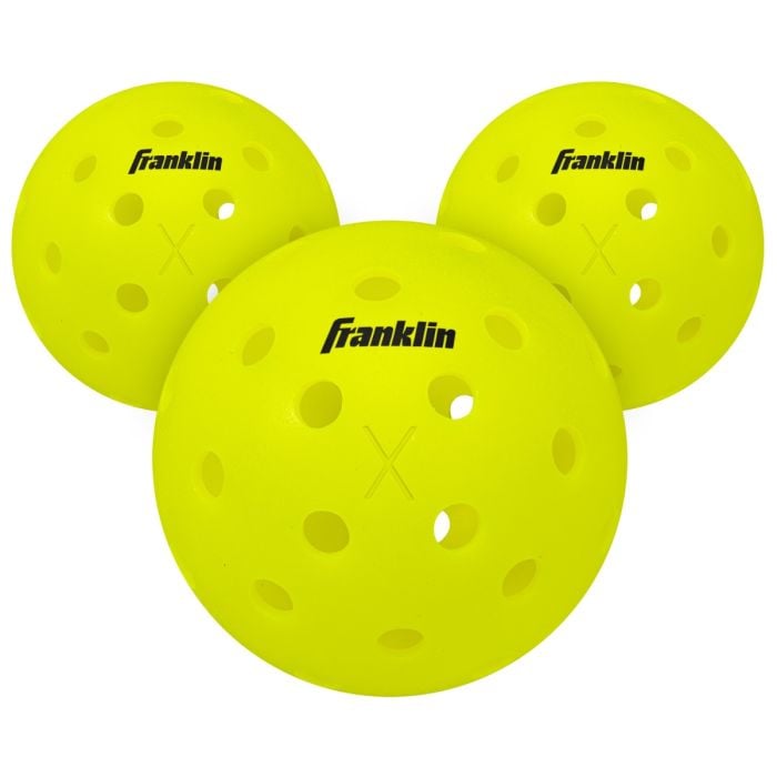 Franklin X-40 Outdoor Pickleballs - 3 Pack - Optic Yellow