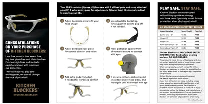 Kitchen Blockers™ Lens-Free Pickleball Eye Protection