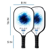 Franklin Pilot Series Fiberglass Paddle with MAXGRIT - Blue