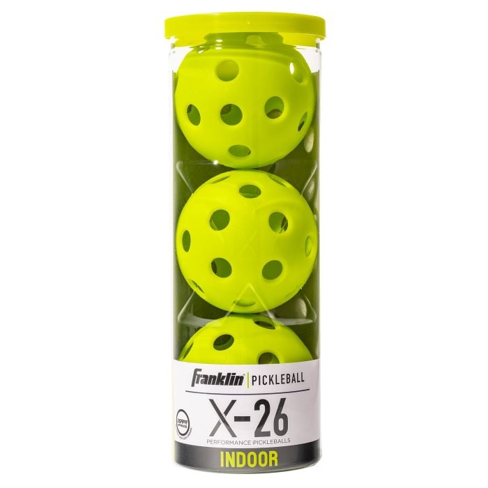 Franklin X-26 Indoor Pickleballs - 3 Pack - Lime Green