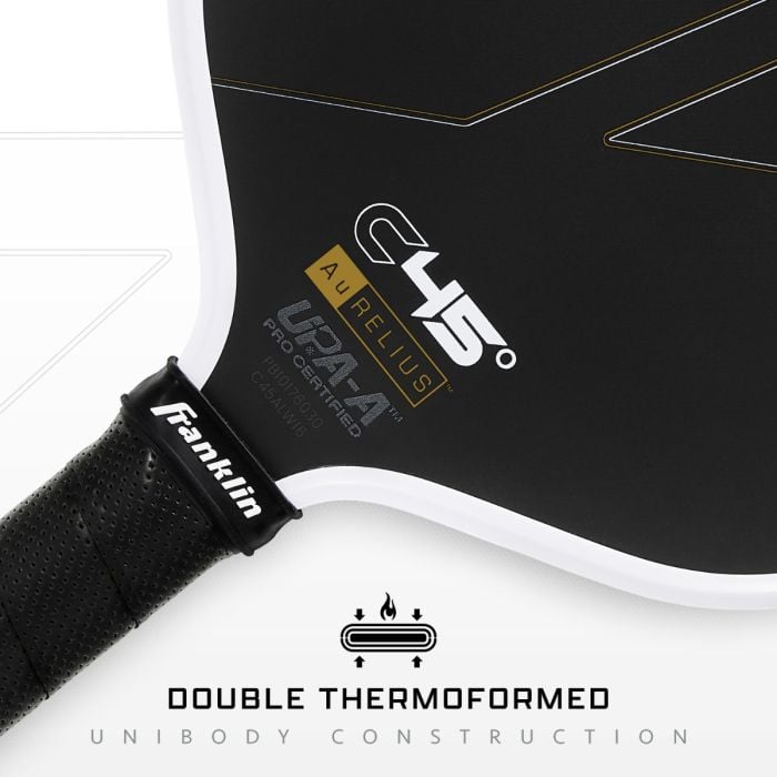 Franklin Anna Leigh Waters C45 Aurelius Pickleball Paddle - 16mm - Black/White
