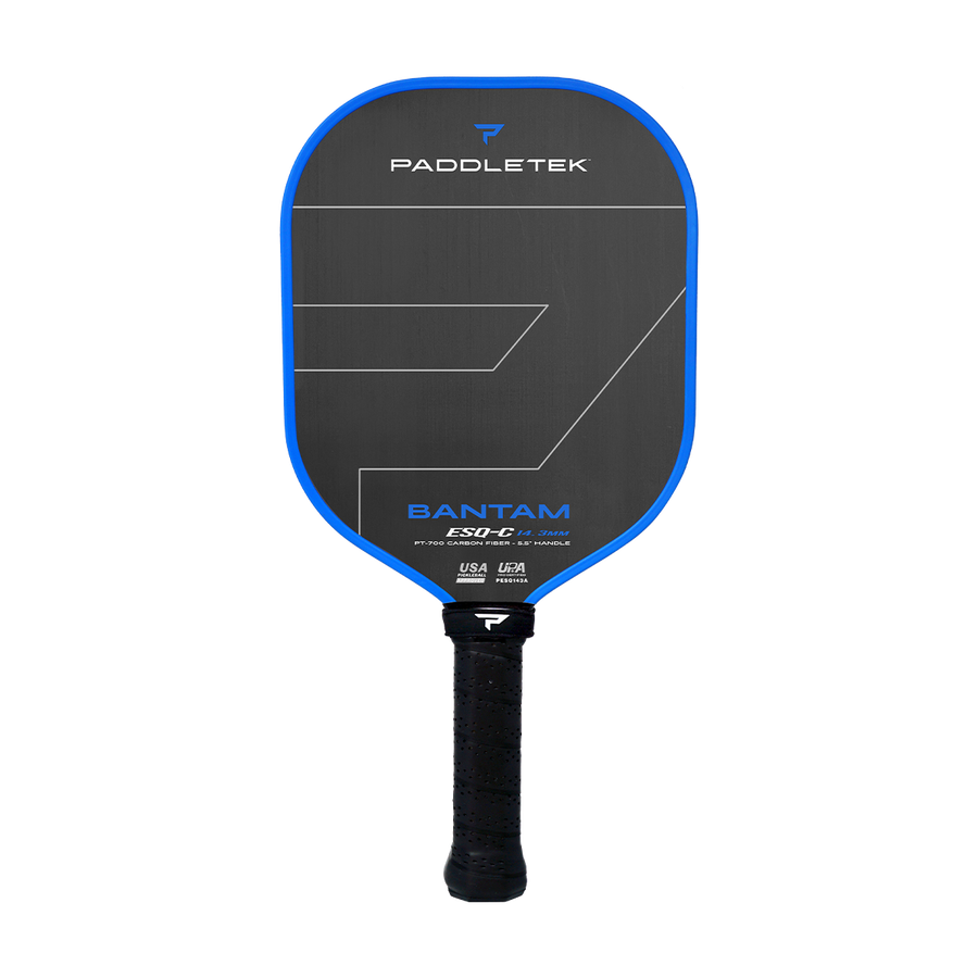 Paddletek Bantam ESQ-C 14.3mm pickleball paddle in ocean blue