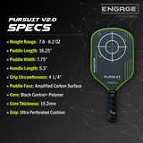 Pursuit V2.0 Pickleball Paddle