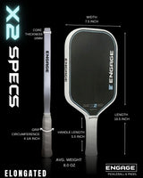 X2 Elongated Pickleball Paddle
