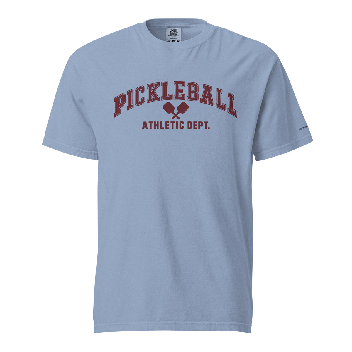 Full shirt view of Pickleball Athletic Dept. Tee in Washed Denim
