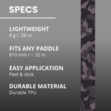 Edgy Blackout Camo edge tape material, length and application details