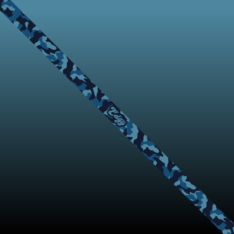 Edgy Blue Camo edge tape pattern close-up
