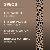 Edgy Cheetah Print edge tape material, length and application details