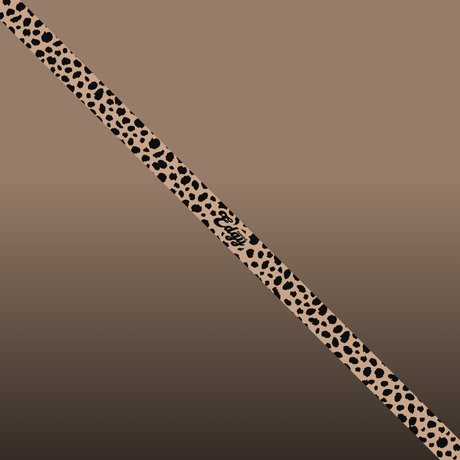 Edgy Cheetah Print edge tape pattern close-up