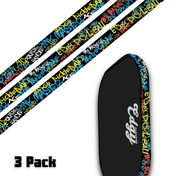 Edgy Graffiti pickleball paddle edge tape three-pack