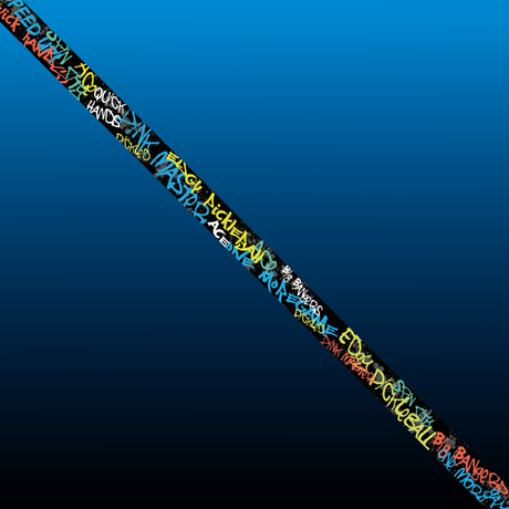 Edgy Graffiti edge tape pattern close-up
