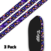 Edgy Psychedelic pickleball paddle edge tape three-pack