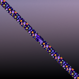Edgy Psychedelic edge tape pattern close-up