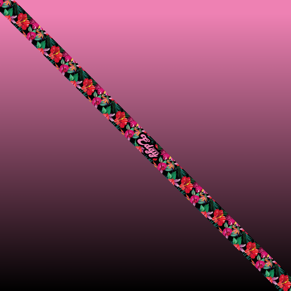 Edgy Realistic Floral edge tape pattern close-up