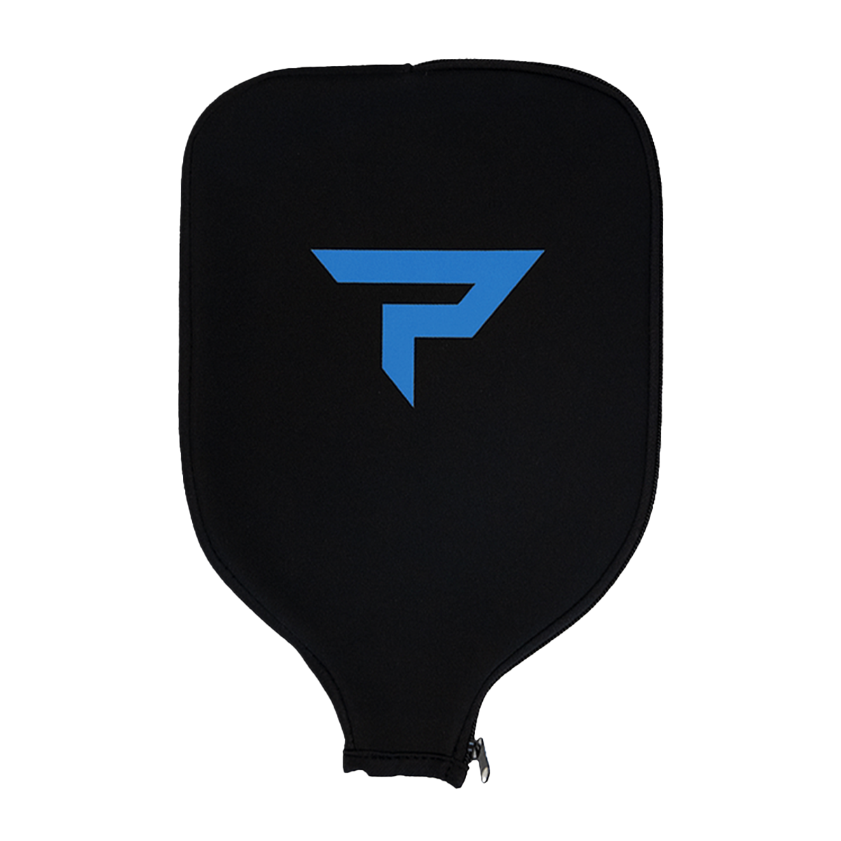 Paddletek paddle cover in black with blue logo