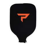 Paddletek paddle cover in black with orange logo