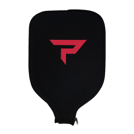 Paddletek paddle cover in black with red logo