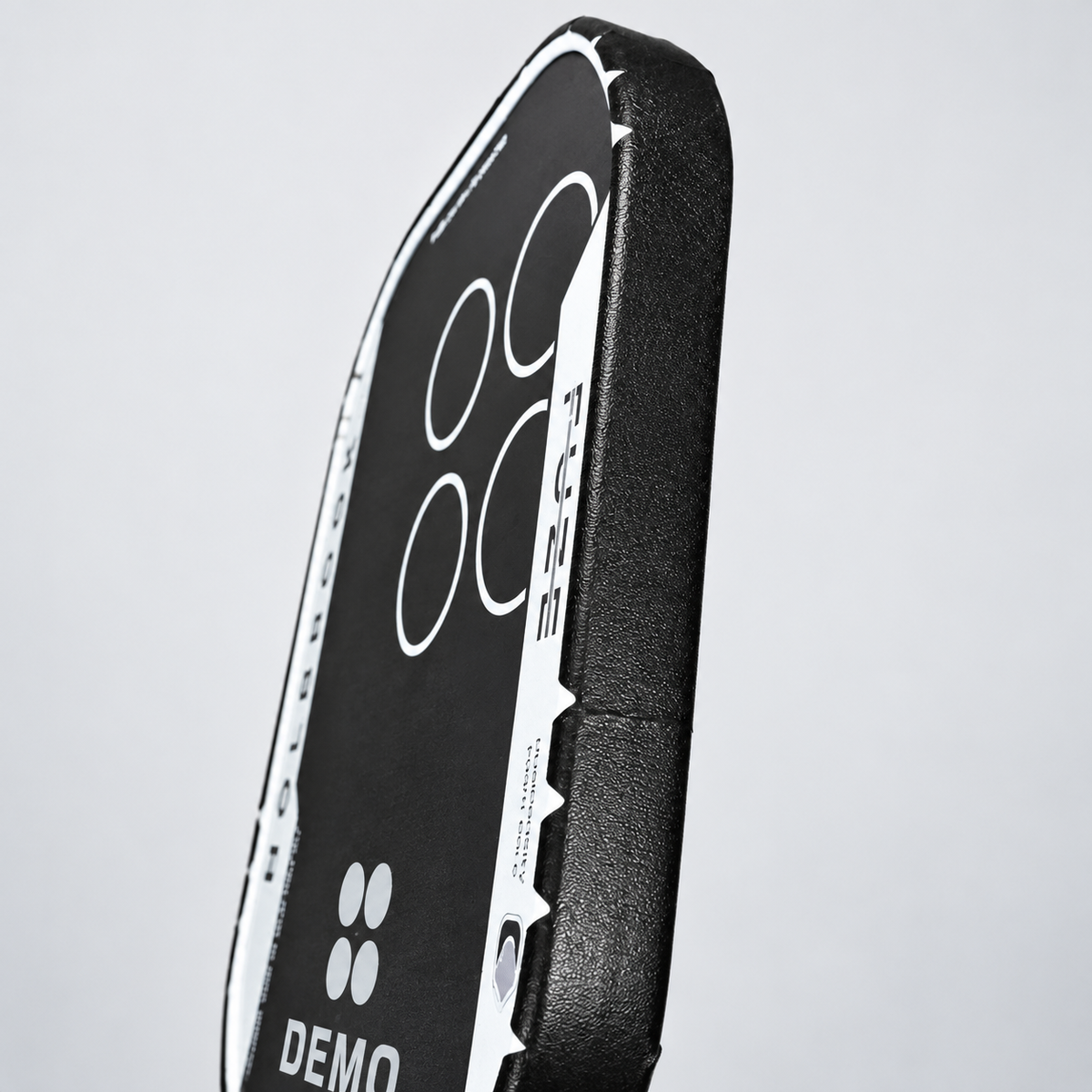WPS black edge tape installed around the edge of a pickleball paddle
