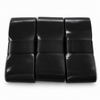 Three black WPS pickleball overgrips with plain black bands